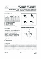 DataSheet STP4NK80ZFP pdf